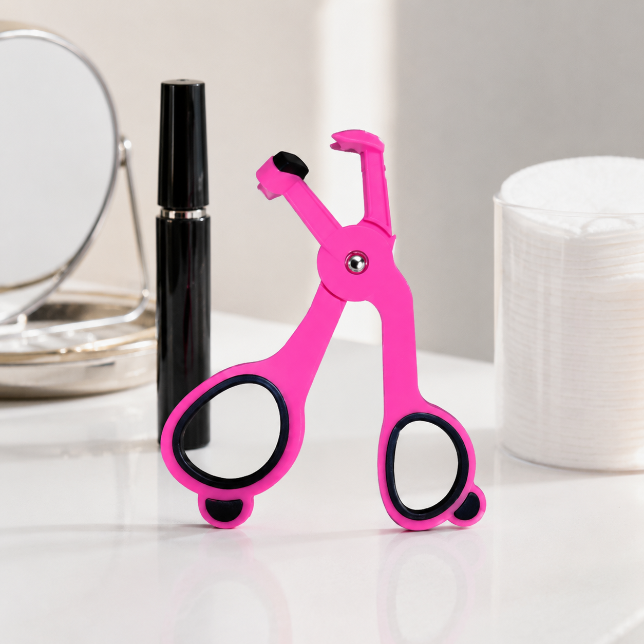 💗 Eyelash Curler | Plastic Vanity Beauty-Lovers | Hot-Pink Precision Grip