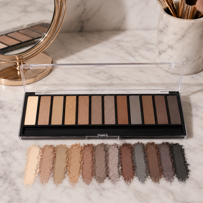 🎨 Eye-Catching | Silky Powder Vanity Beauty-Lovers | Neutral Gradient Palette