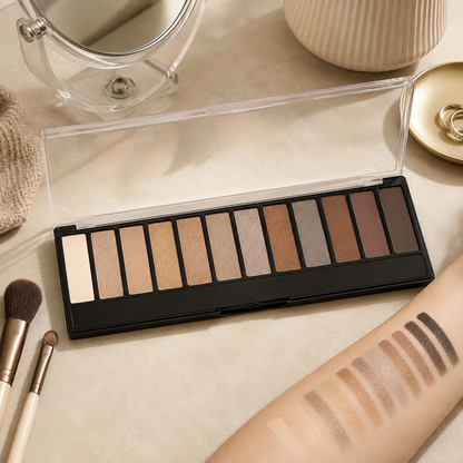 🎨 Eye-Catching | Silky Powder Vanity Beauty-Lovers | Neutral Gradient Palette